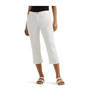 NWT Women’s White Denim Capri Shorts – Size 20 (Misses) Mid Rise – 22" Inseam